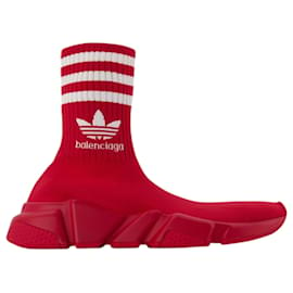 Balenciaga-Speed Lt Adidas Sneakers - Balenciaga - Rot/Logo Weiß-Rot