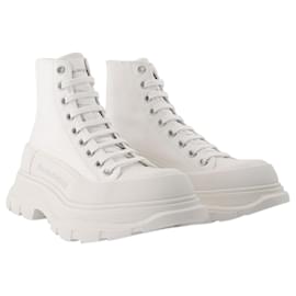 Alexander Mcqueen-Sneakers Tread Slick - Alexander Mcqueen - Bianco - Pelle-Bianco