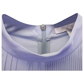 Hugo Boss-Top plisado con cuello alto de Boss en poliéster azul-Azul