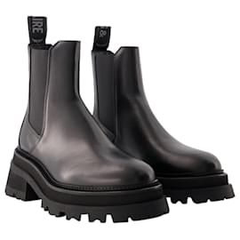 Zadig & Voltaire-Chelsea Ankle Boots - Zadig&Voltaire - Leather - Black-Black