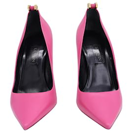 Lanvin-Lanvin Stiletto Pointed Pumps in Pink Leather-Pink