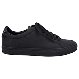 Givenchy-GIVENCHY 4G Urban Knots Sneakers in Black Glitter-Black
