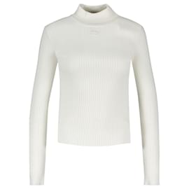 Courreges-Riedizione T-shirt in maglione - Courrèges - Cotone - Bianco-Bianco