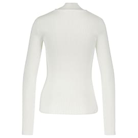Courreges-Riedizione T-shirt in maglione - Courrèges - Cotone - Bianco-Bianco