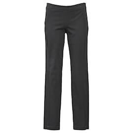 Brunello Cucinelli-Pantalón recto Brunello Cucinelli de algodón gris-Gris