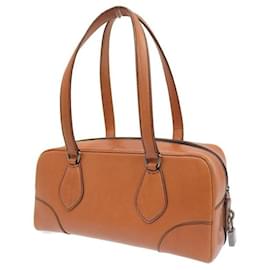 Prada-Prada Vitello England Bowler Bag  Leather Handbag BR0599  in good condition-Other