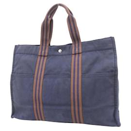 Hermès-Hermes  Fourre Tout GM Canvas Handbag in Good condition-Other