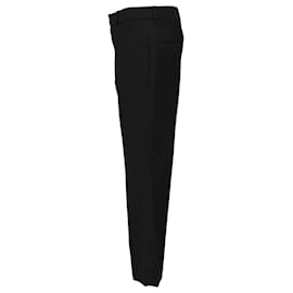 Saint Laurent-Saint Laurent Flared Trousers in Black Wool-Black