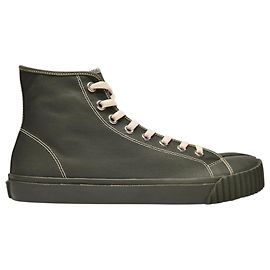 Maison Martin Margiela Baskets montantes Tabi en toile verte Vert