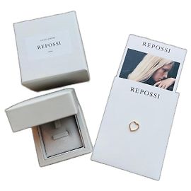 Repossi Pequeña criolla Antifer Heart Gold hardware