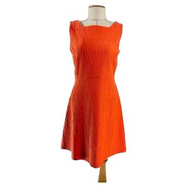 Hobbs Orange Dress Orange