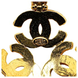 Chanel-Chanel Gold Triple CC Pendant Necklace-Golden