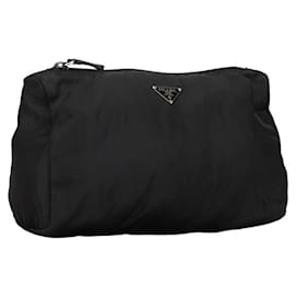 Prada-Prada Tessuto Cosmetic Pouch Canvas Vanity Bag in Good condition-Other