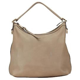 Gucci-Gucci Interlocking G 2Way Handbag Leather Handbag 326514 in good condition-Other