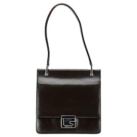 Gucci-Gucci G Logo Leather Shoulder Bag Leather Shoulder Bag 007 406 0265 in good condition-Other