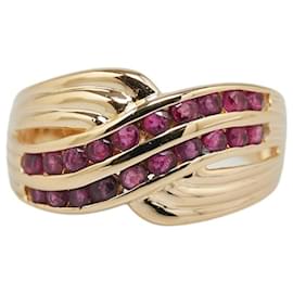 & Other Stories-K18YG Yellow Gold Ruby 0.80ct Ring in Excellent Condition-Golden