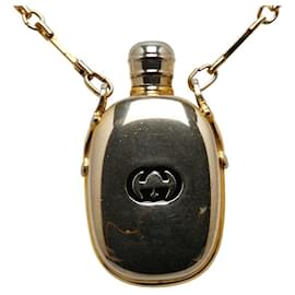 Gucci-Collier chaîne de bouteille de parfum Gucci Collier en métal en bon état-Autre