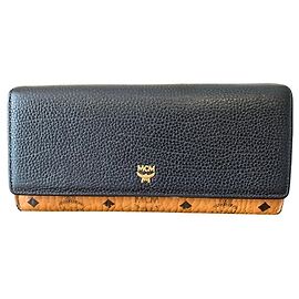 MCM portefeuille Noir Beige