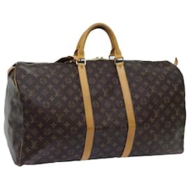 Louis Vuitton-Louis Vuitton-Monogramm Keepall 55 Boston Bag M.41424 LV Auth 72388-Monogramm