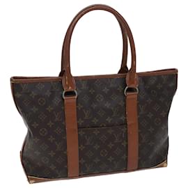 Louis Vuitton-LOUIS VUITTON Monogram Sac Weekend PM Tote Bag M42425 Auth LV 72938-Monogramme