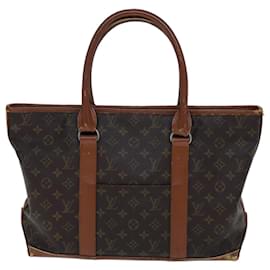 Louis Vuitton-LOUIS VUITTON Monogram Sac Weekend PM Tote Bag M42425 Auth LV 72938-Monogramme