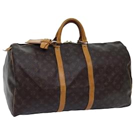 Louis Vuitton-Louis Vuitton-Monogramm Keepall 55 Boston Bag M.41424 LV Auth 71752-Monogramm