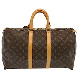 Louis Vuitton-Louis Vuitton-Monogramm Keepall 45 Boston Bag M.41428 LV Auth 72381-Monogramm