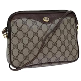 Gucci-GUCCI GG Supreme Shoulder Bag PVC Beige 97 02 068 auth 72620-Beige
