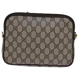 Gucci-GUCCI Bolso de hombro GG Supreme PVC Beige 97 02 068 autenticación 72620-Beige