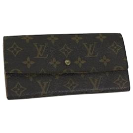 Louis Vuitton-LOUIS VUITTON Pochette con monogramma Porte Monnaie Credit Wallet M61725 auth 72124-Monogramma