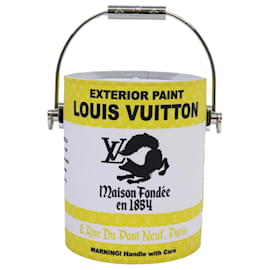 Louis Vuitton-LOUIS VUITTON Monogramma Dipinto Borsa A Mano Lattina PVC 2modo giallo M81593 auth 71492S-Giallo