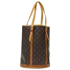 Louis Vuitton-LOUIS VUITTON Monogram Bucket GM Shoulder Bag M42236 LV Auth 71488-Monogram
