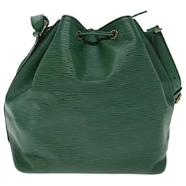 Louis Vuitton-LOUIS VUITTON Epi Petit Noe Shoulder Bag Green M44104 LV Auth 71282-Green
