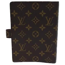 Louis Vuitton-LOUIS VUITTON Monogram Agenda MM Day Planner Cover R20105 Auth LV 72904-Monogramme