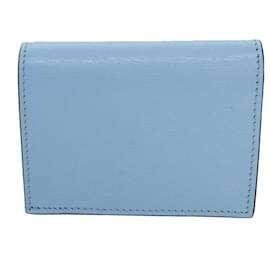 Gucci-Cartera GUCCI Bananya Cuero Azul 701009 Auth ac2961UNA-Azul