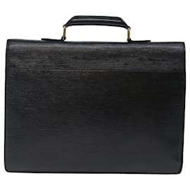 Louis Vuitton-LOUIS VUITTON Epi Serviette Conseiller Briefcase Black M54422 LV Auth yk11900-Black
