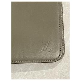 Louis Vuitton-Borse LOUIS VUITTON, portafogli e astucci T.  Leather-Grigio