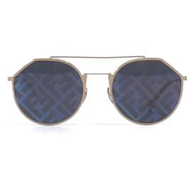Fendi-Óculos de sol FENDI T.  metal-Dourado