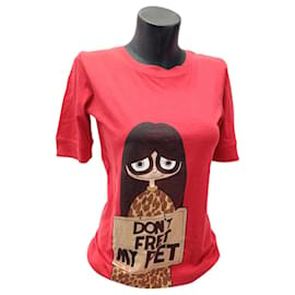 Marc Jacobs-Rotes T-Shirt mit Bild-Rot