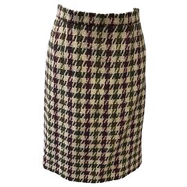 Jupe Multicolore Valentino Garavani Noir Blanc Violet Noir