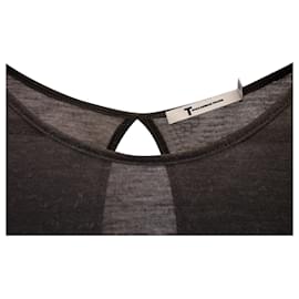 Alexander Wang-Alexander Wang 2 Peça Top Tricotado em Algodão Cinza-Cinza