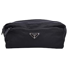 Prada-Prada Tessuto Re-Nylon Saffiano Reisetasche aus schwarzem Nylon-Schwarz