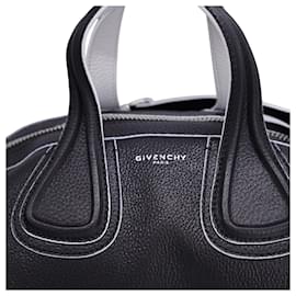 Givenchy-Bolsa Nightingale Média Givenchy em couro de bezerro preto Couro-Preto