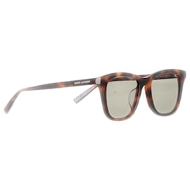 Saint Laurent-Saint Laurent Tortoise-Shell Sunglasses in Brown Acetate-Brown