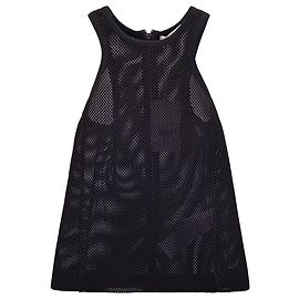 Max Mara Technical Mesh Tank Top aus schwarzem Polyester Schwarz