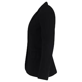 Alexander Mcqueen-Blazer de sastre Alexander McQueen en lana negra-Negro