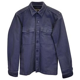 Giacca overshirt Tom Ford in cotone blu Blu