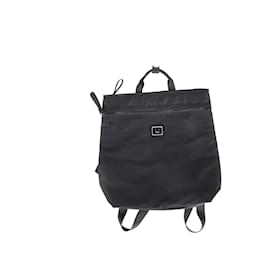 Sac à dos Acne Studios Face Patch en Polyester Noir Noir