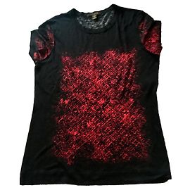 Camisetas Louis Vuitton Preto Vermelho Monograma