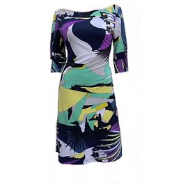 VESTIDO MIDI DE SEDA Emilio Pucci Multicolor